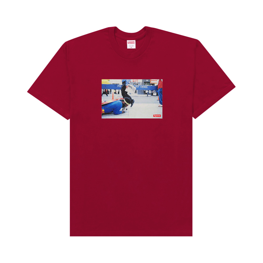 Supreme x Pope.L Training Crawl Tee 'Cardinal' - 1