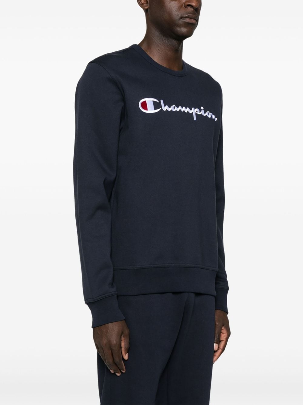 logo-embroidered sweatshirt - 3