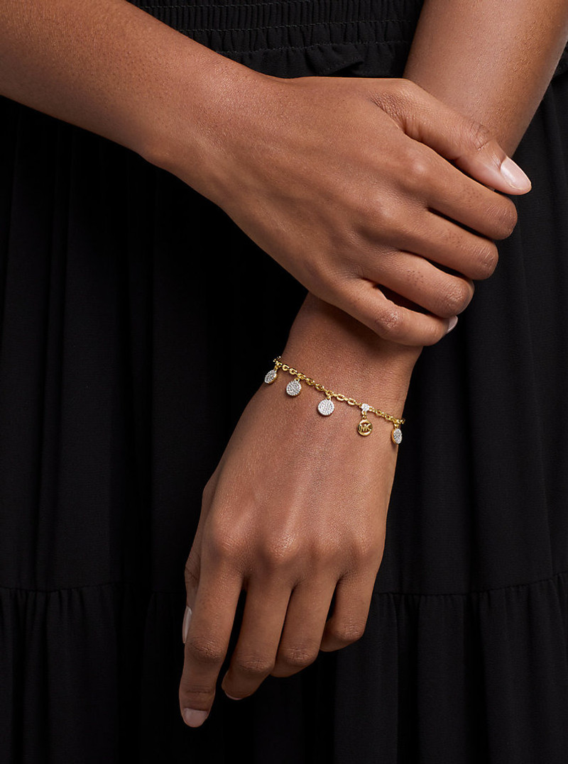 Pavé Disk Charm Bracelet 3