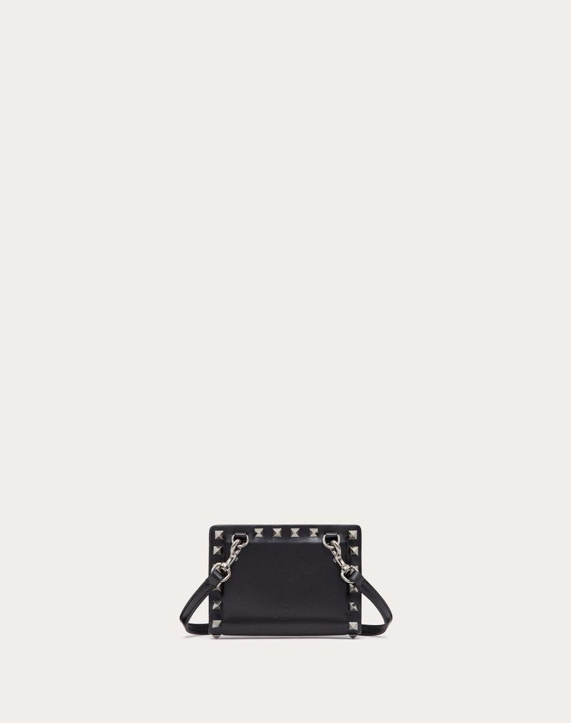 ROCKSTUD CALFSKIN NECK WALLET 3