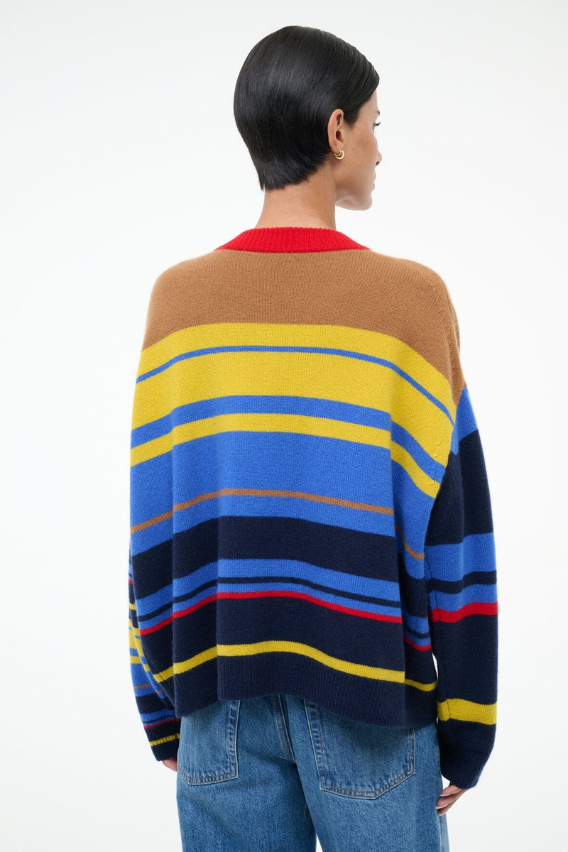 STAUD SERRANO CASHMERE RELAXED CREW ANALOG 3