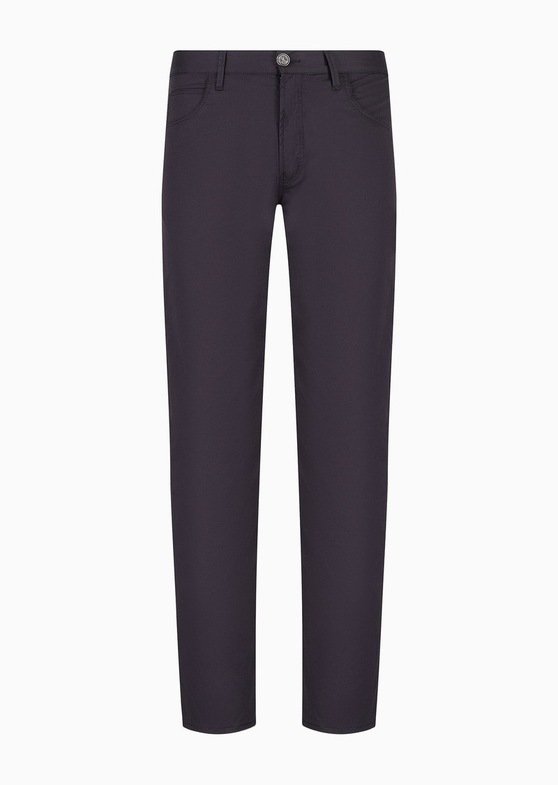 Regular-fit five-pocket cotton-denim trousers 1