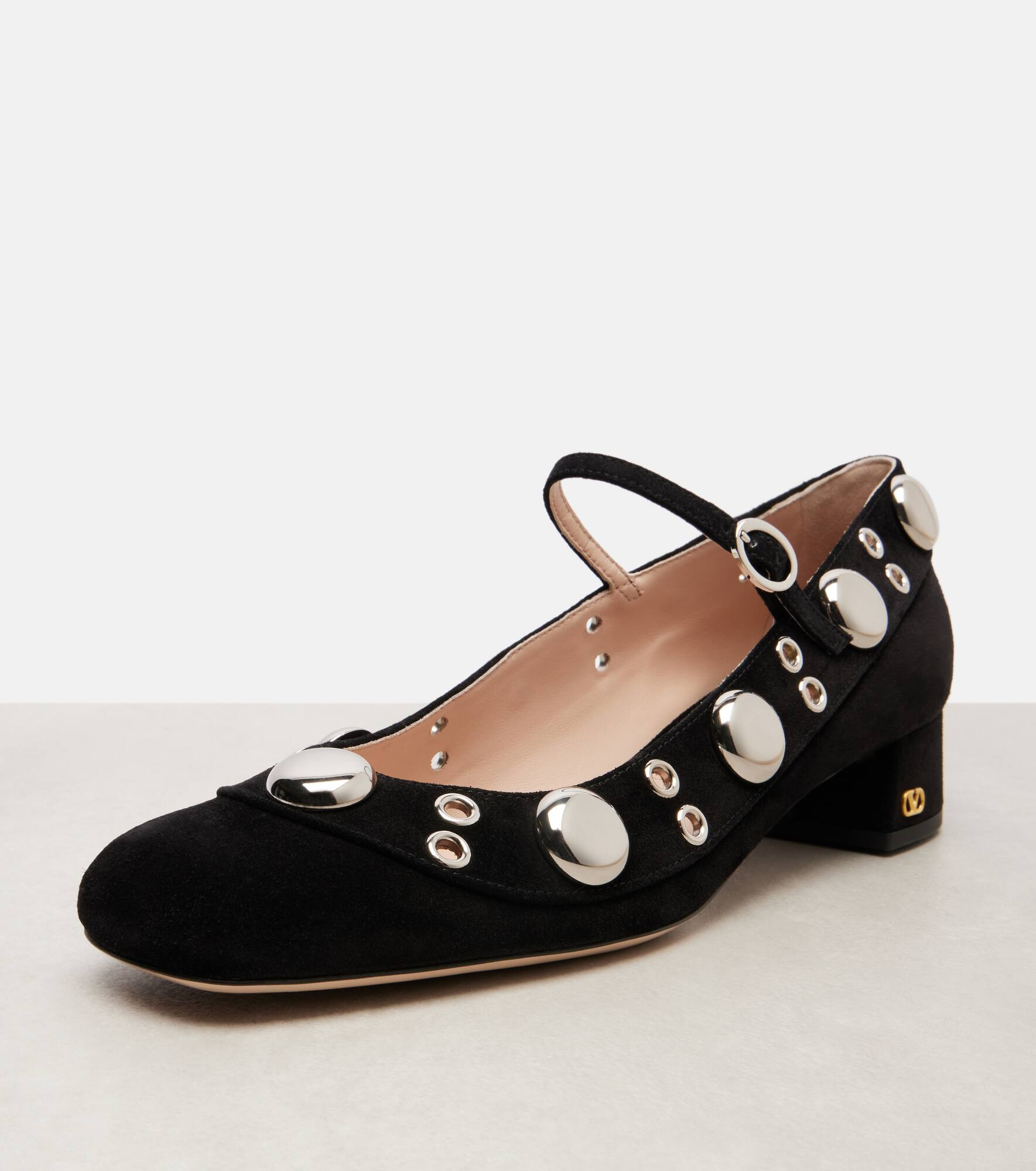 Nellcote studded suede Mary Jane pumps - 5