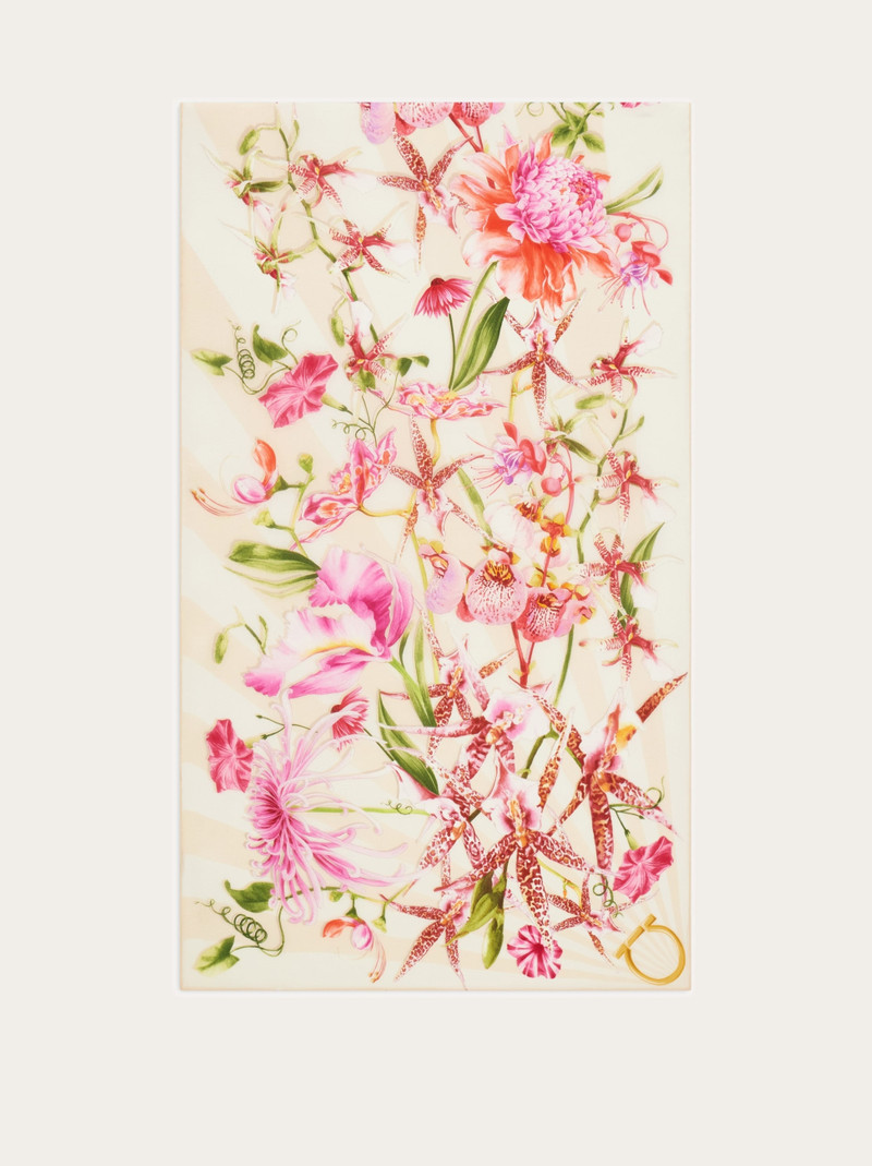 Gaia print silk scarf 3