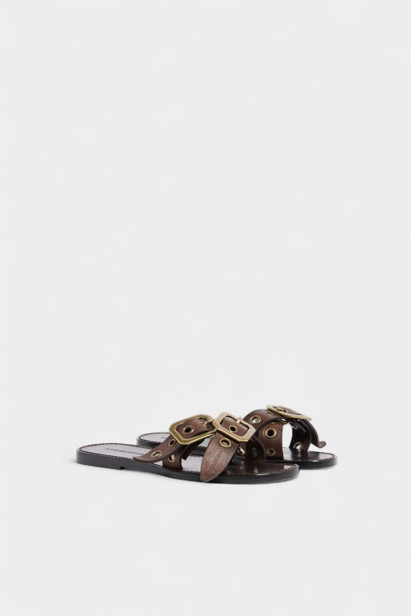 DSQUARED2 TWIN FLAT SANDALS outlook