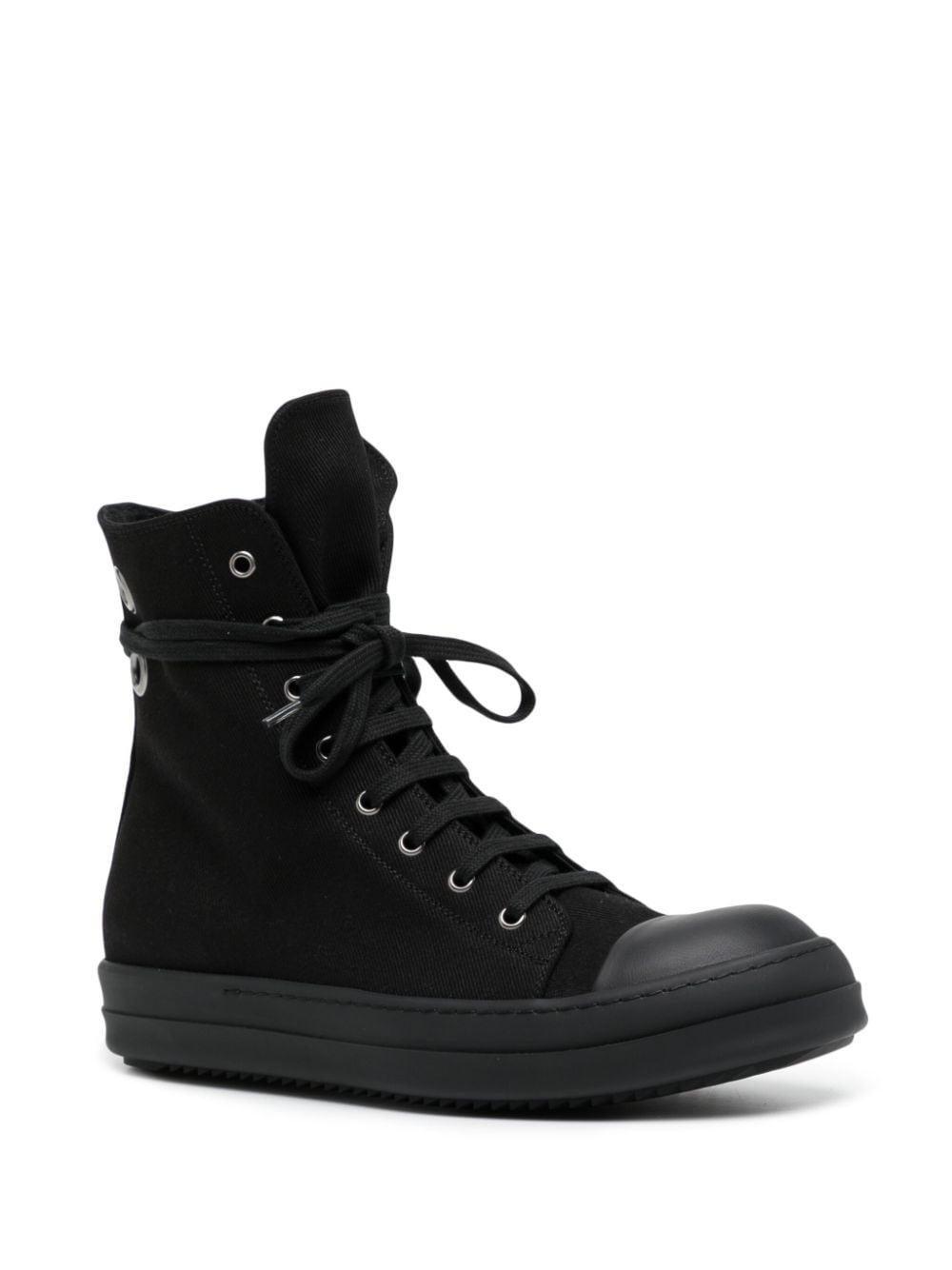 eyelet-detailing zip-up sneakers - 2