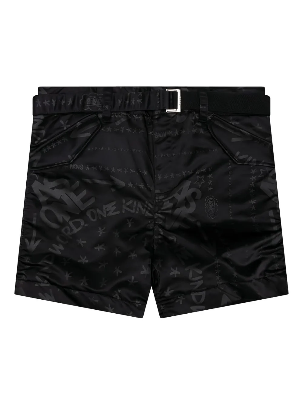 x Eric Haze bandana-print belted shorts - 1