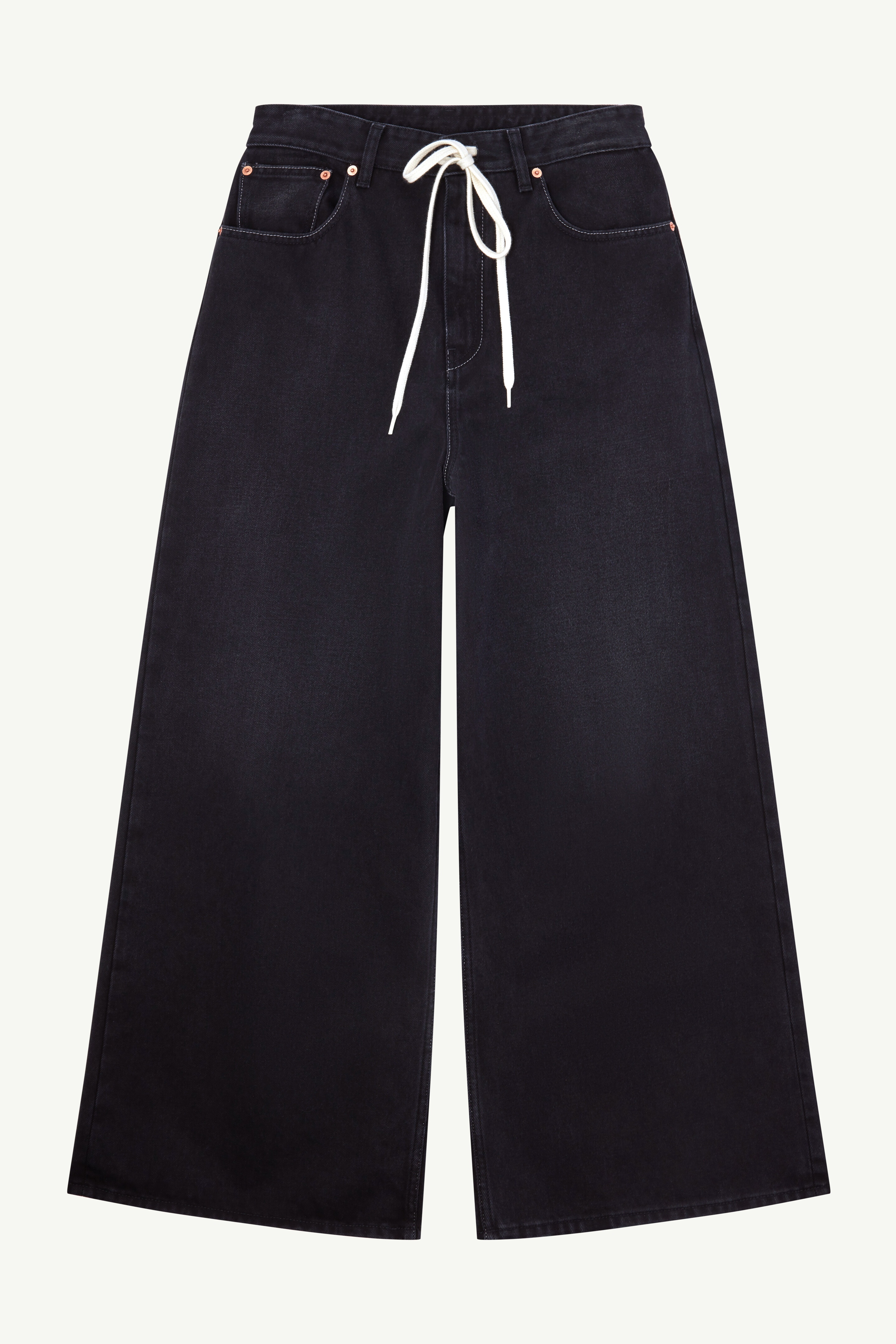 Drawstring jeans - 1