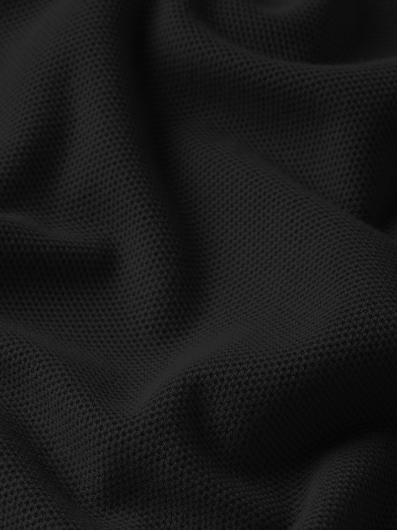 FRAME Jacquard Polo in Black outlook