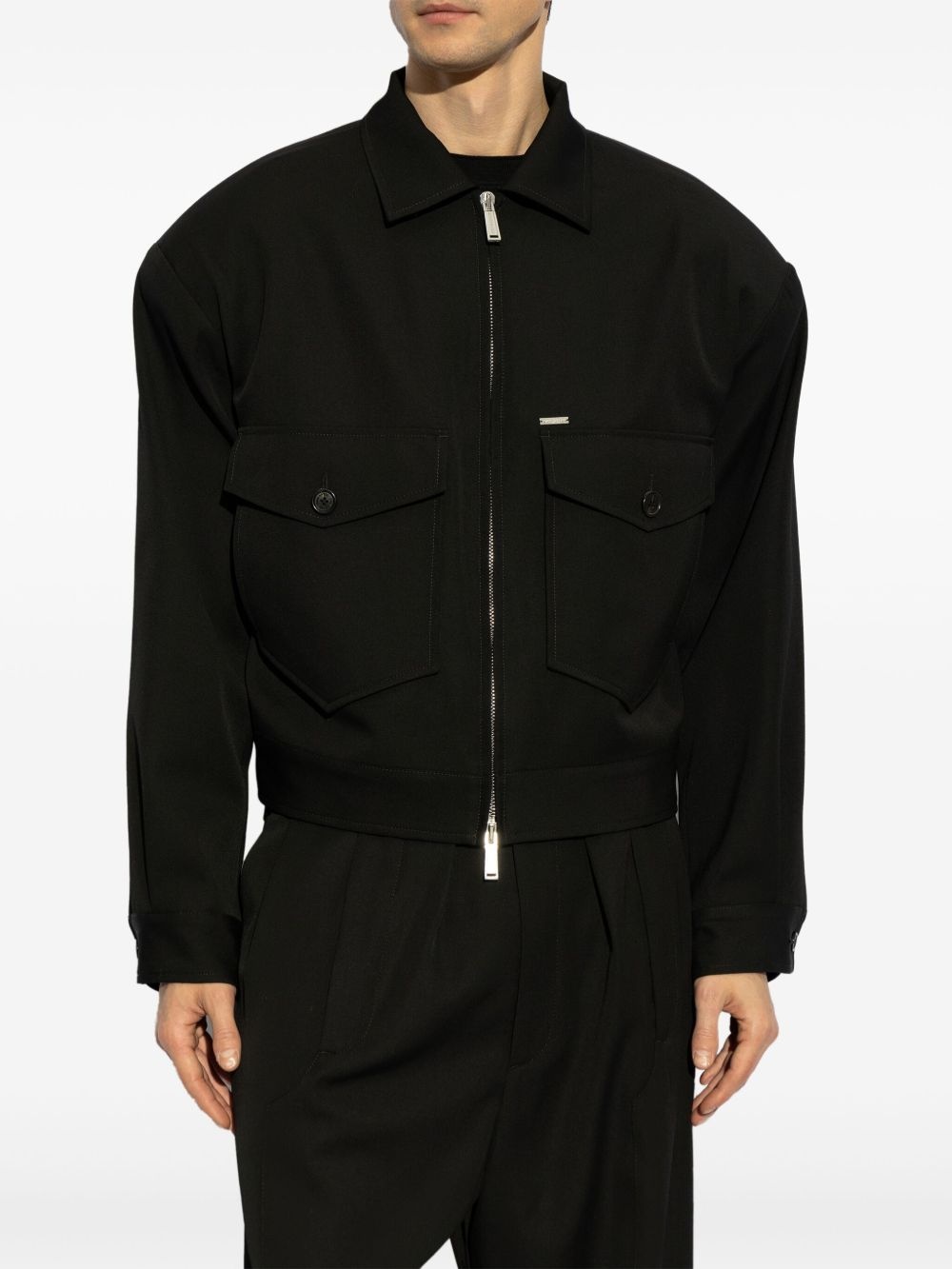 wool bomber jacket - 3