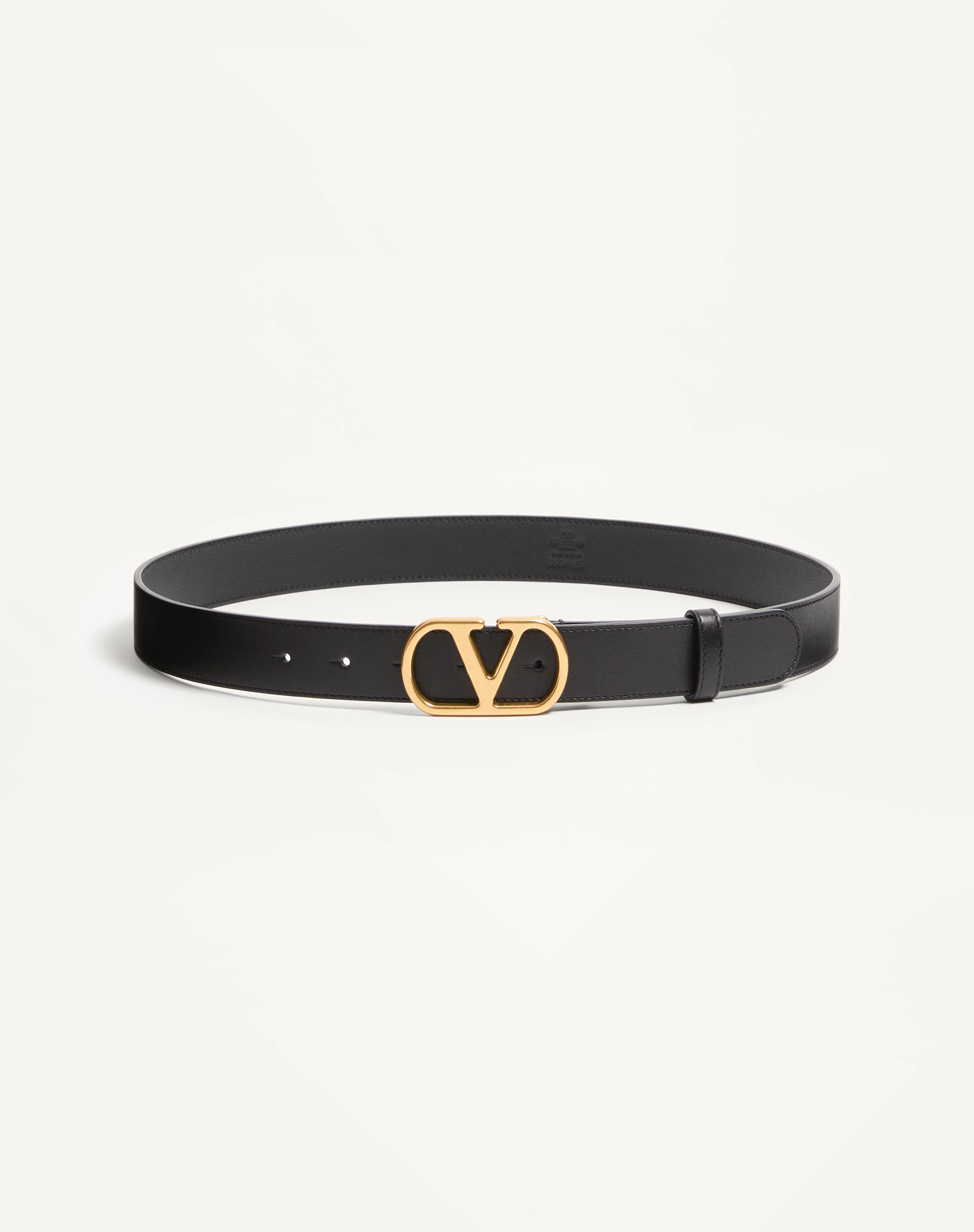 VLOGO SIGNATURE BELT IN SHINY CALFSKIN 30 MM - 1