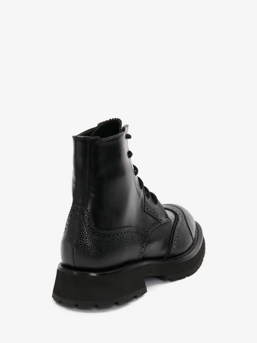 Men's Punk Worker Boot in Black - 3