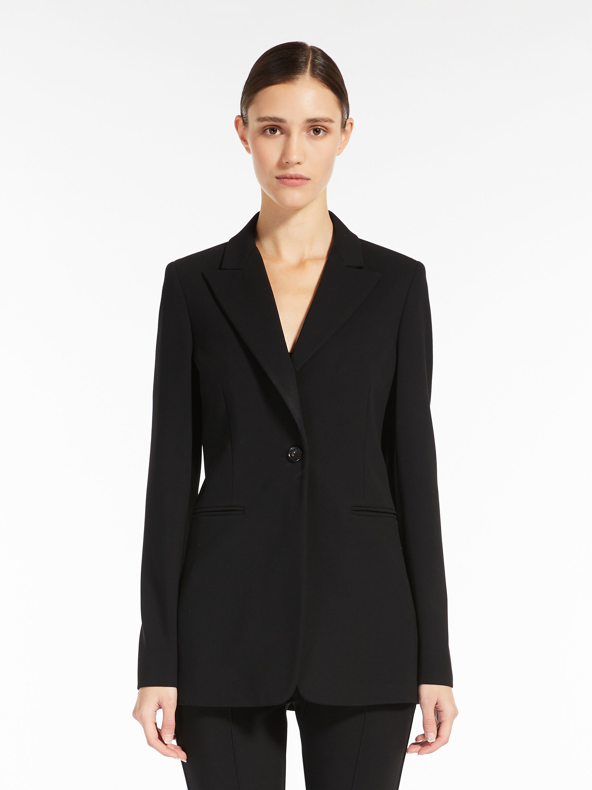 CIRCEO Single-breasted jersey blazer - 3