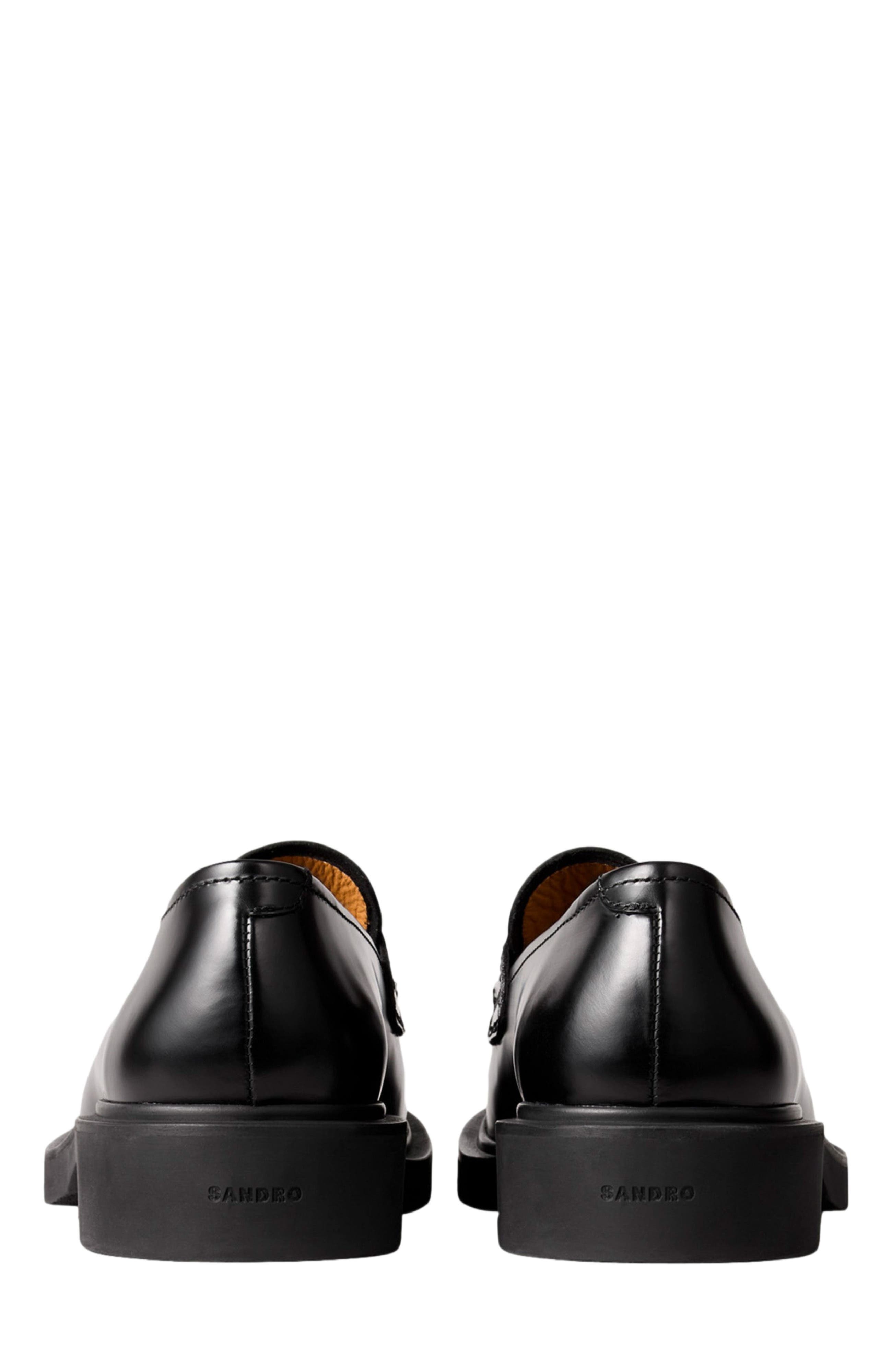 SANDRO Patent leather derbies in Black at Nordstrom - 4