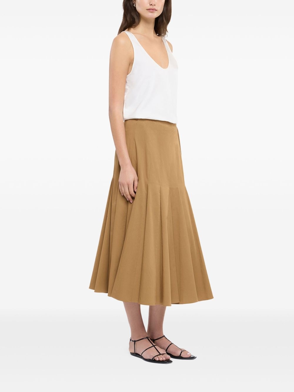 panelled wrap skirt - 3