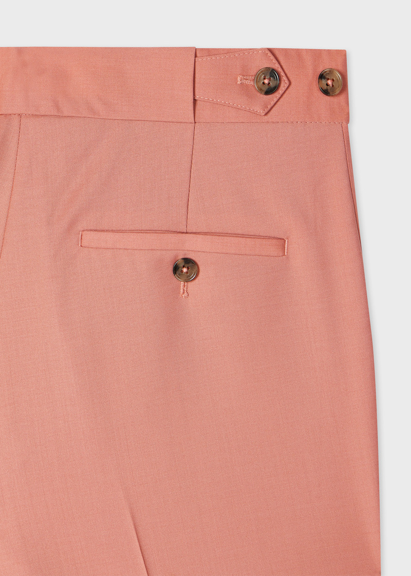 Women's Peach Mohair-Blend Double Breasted Suit 6
