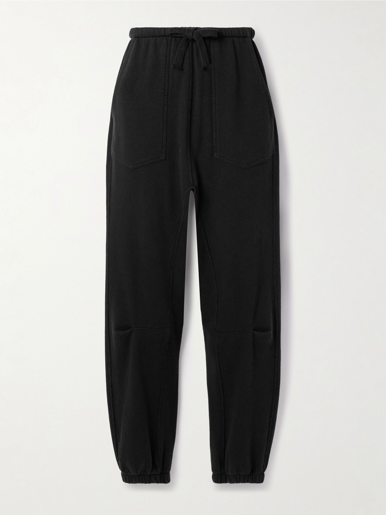 Dulce cotton-jersey track pants Black - 1