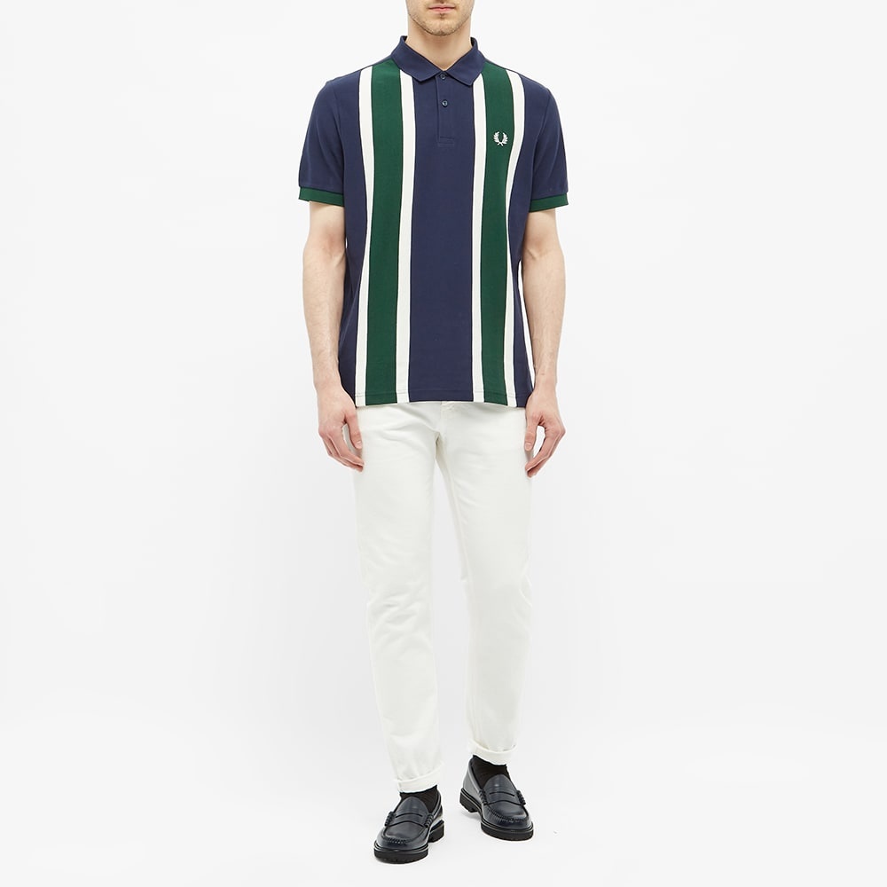 Fred Perry Authentic Vertical Stripe Polo Shirt - 7