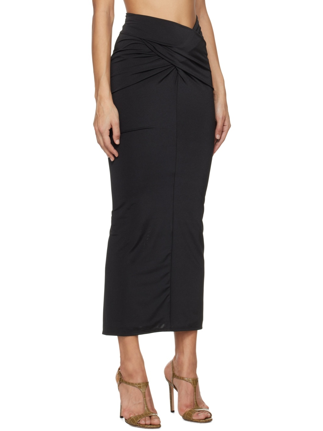 Black Berretta Maxi Skirt - 2