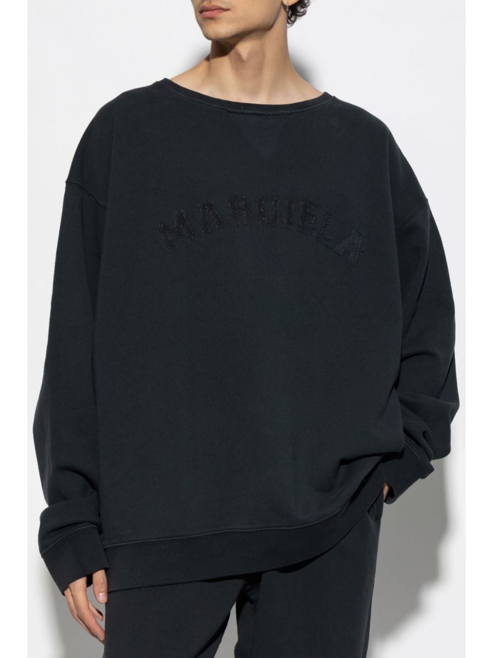 logo-embroidered sweatshirt - 3