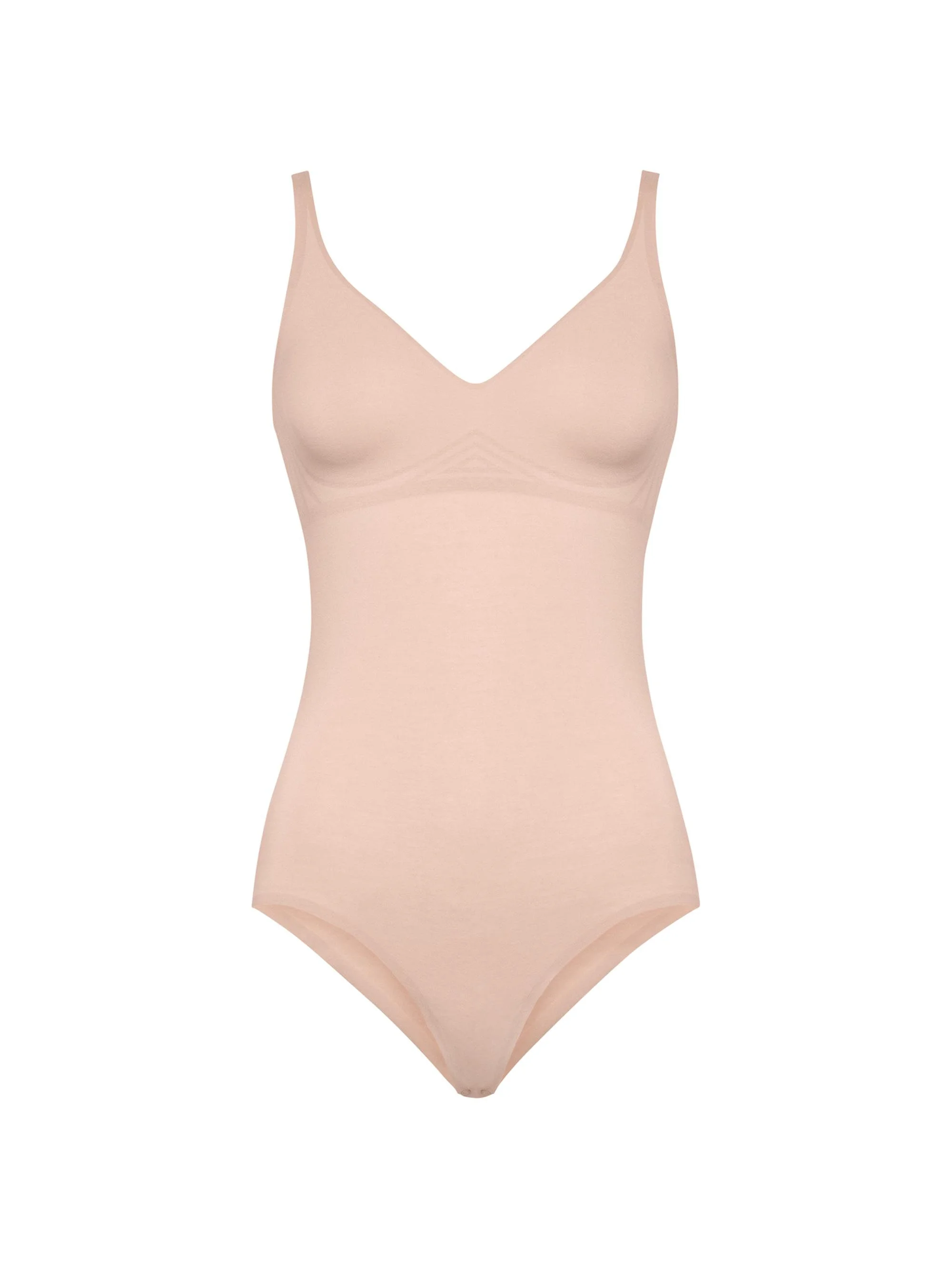 Women's Sleeveless Formfitting 3W Bodysuit - Rose - 1