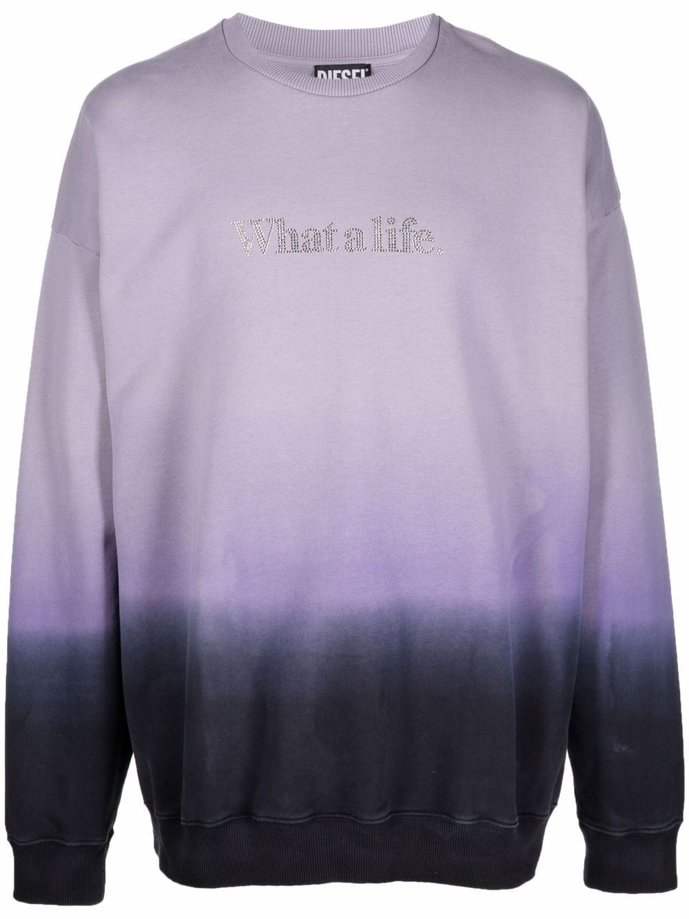 dip-dyed jersey sweatshirt - 1