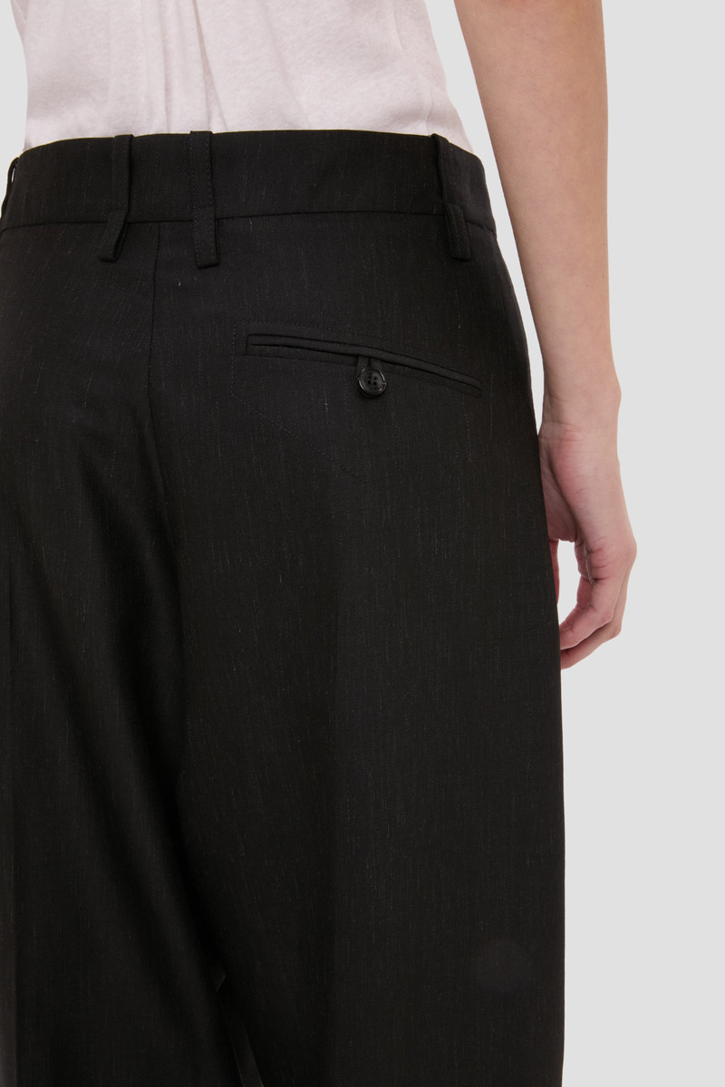 Curved Leg Trouser In Black 4