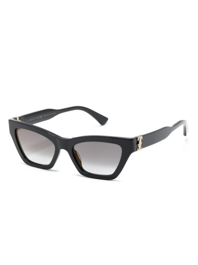 Cartier logo-plaque cat-eye frame sunglasses outlook