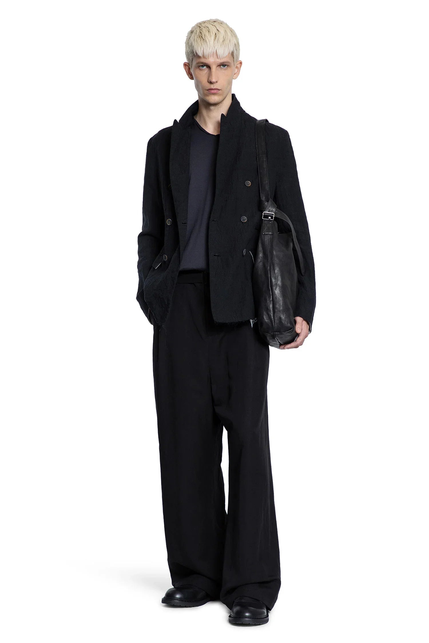 Pleated Wide Pants - 5