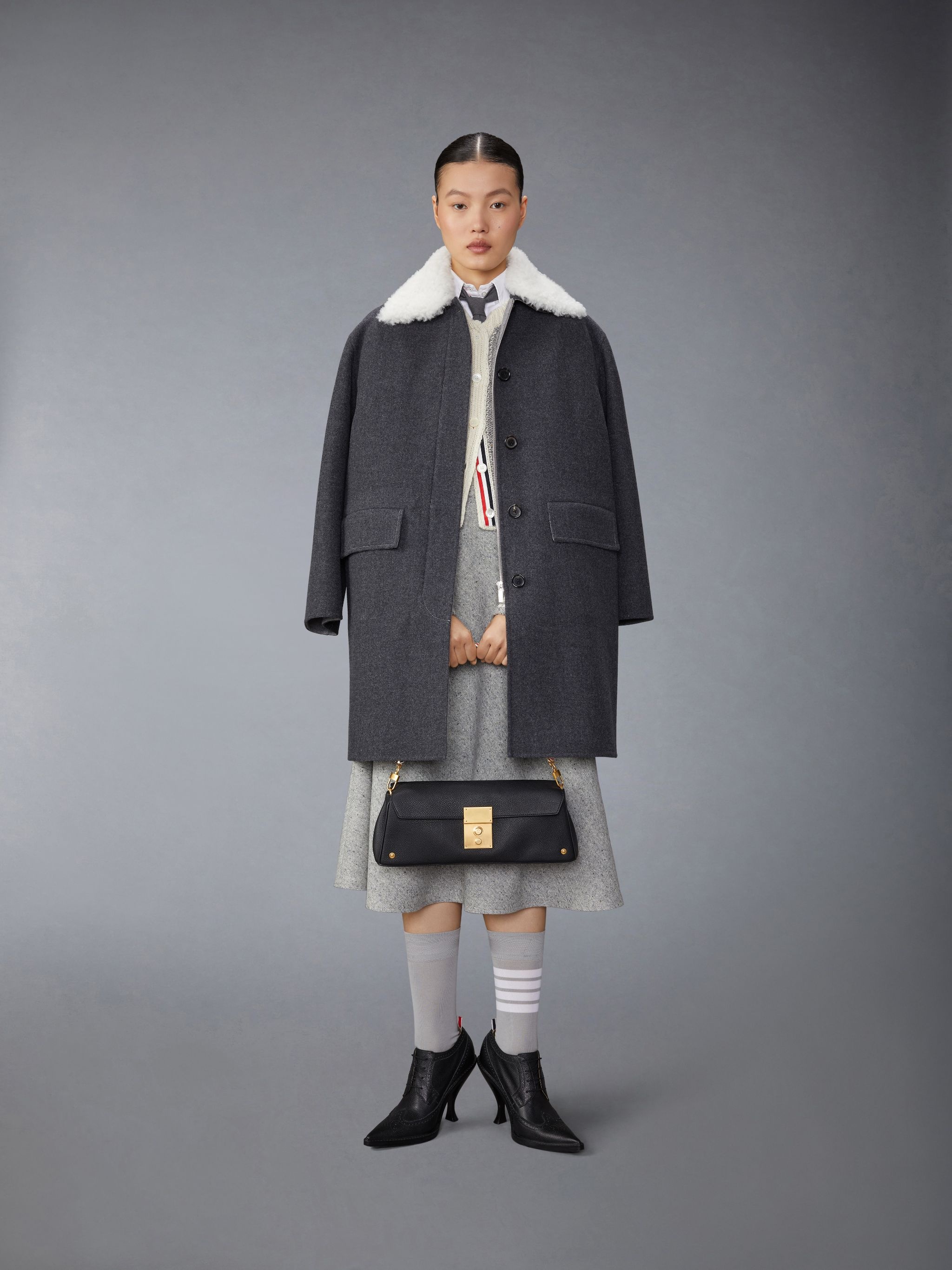 Donegal Cable Check and Rose Cropped Shell Top - 3