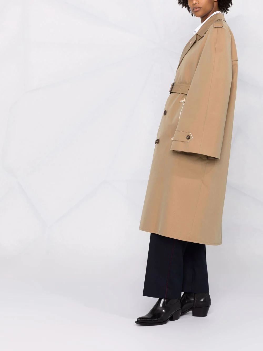 double-breasted trench coat - 6