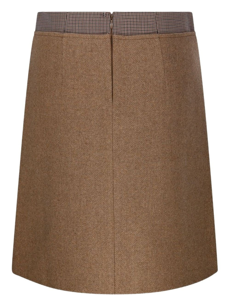 Sportmax checked-waistband midi skirt outlook