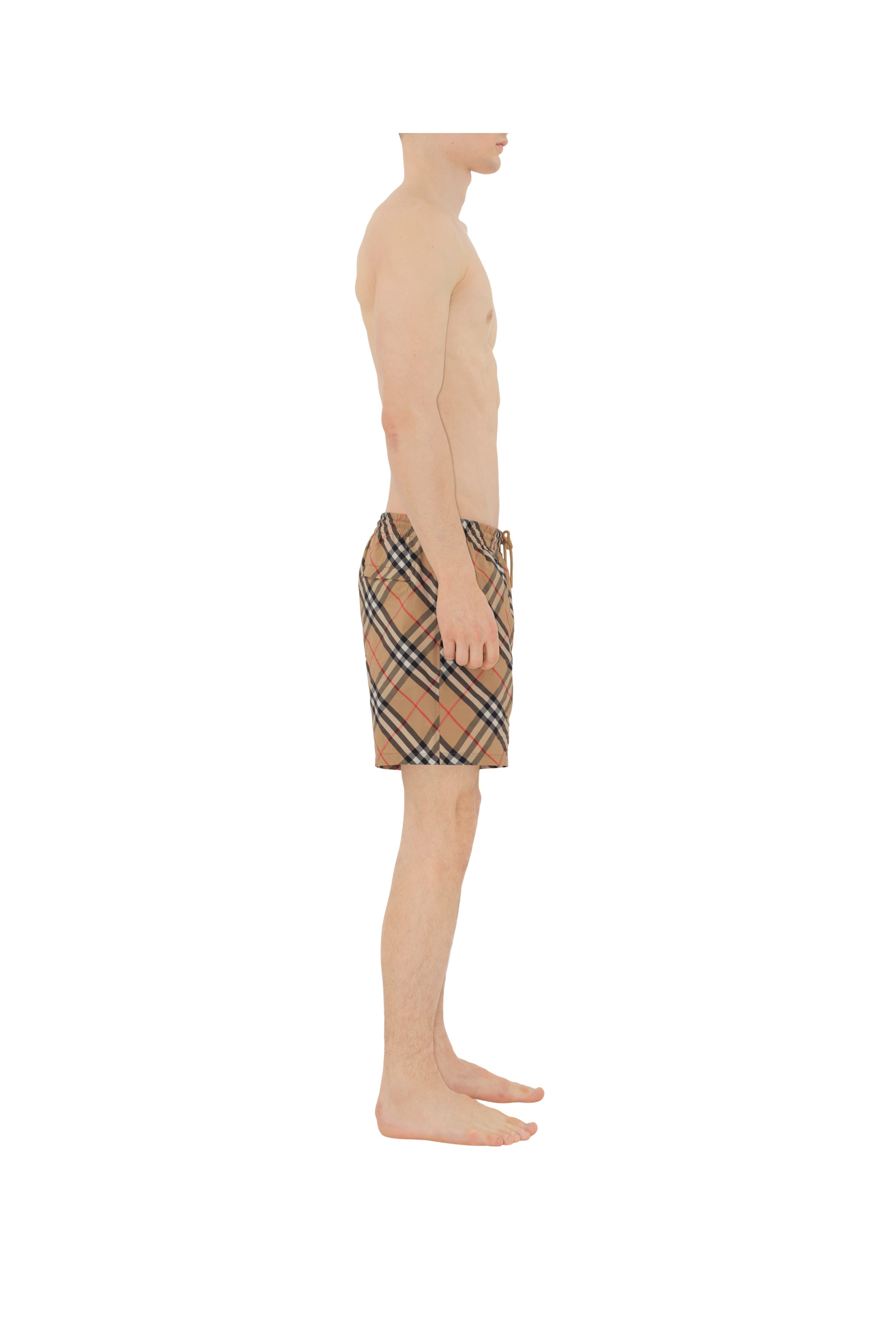 burberry Check Swim Shorts in Sand at Nordstrom - 3