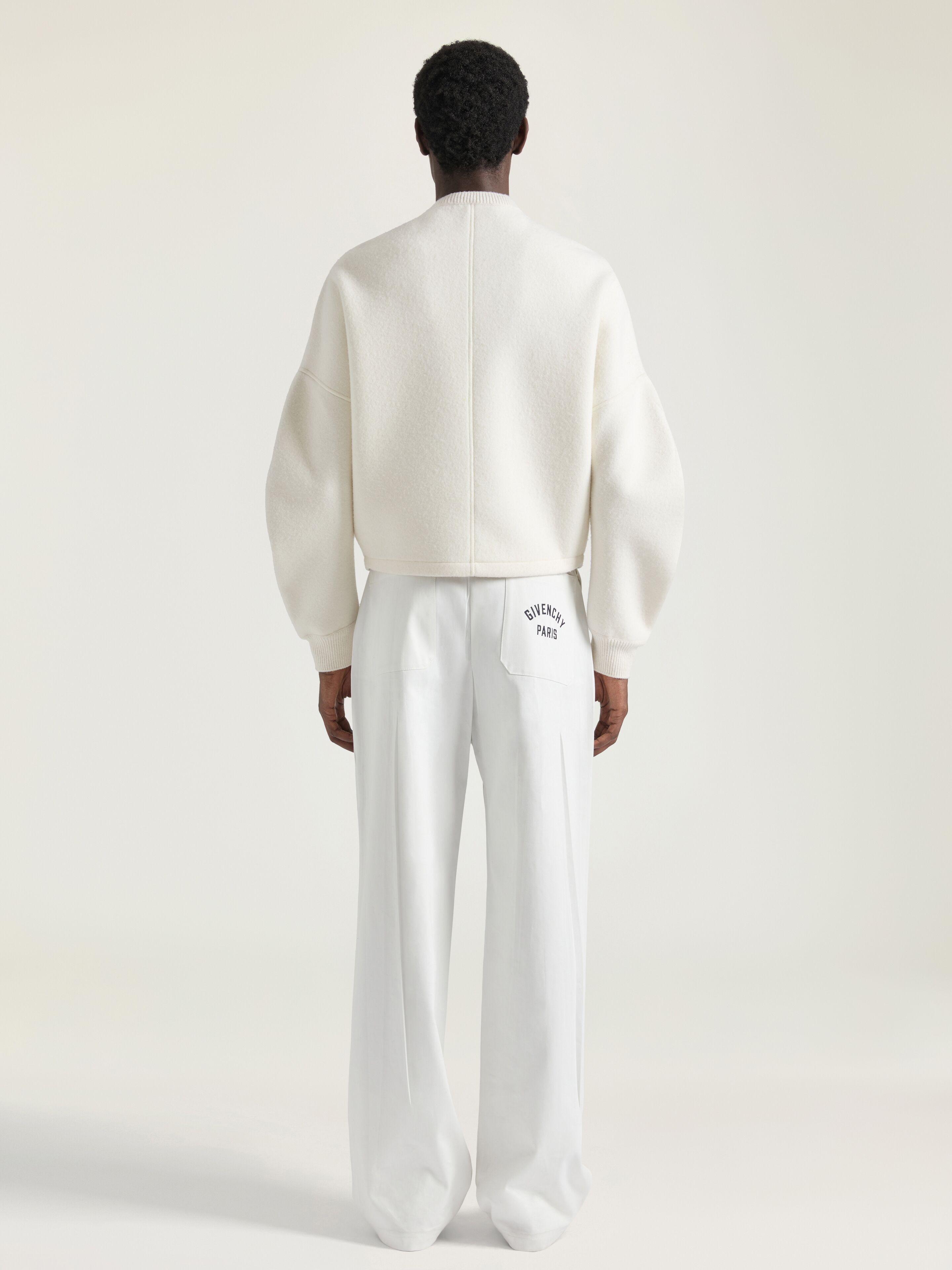 SWEATER IN WOOL WITH GIVENCHY STAMP EMBROIDERY - 3