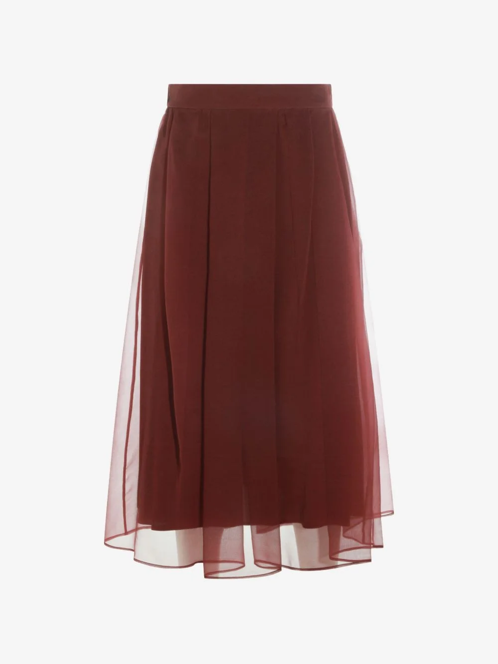 sheer pleated skirt - 1