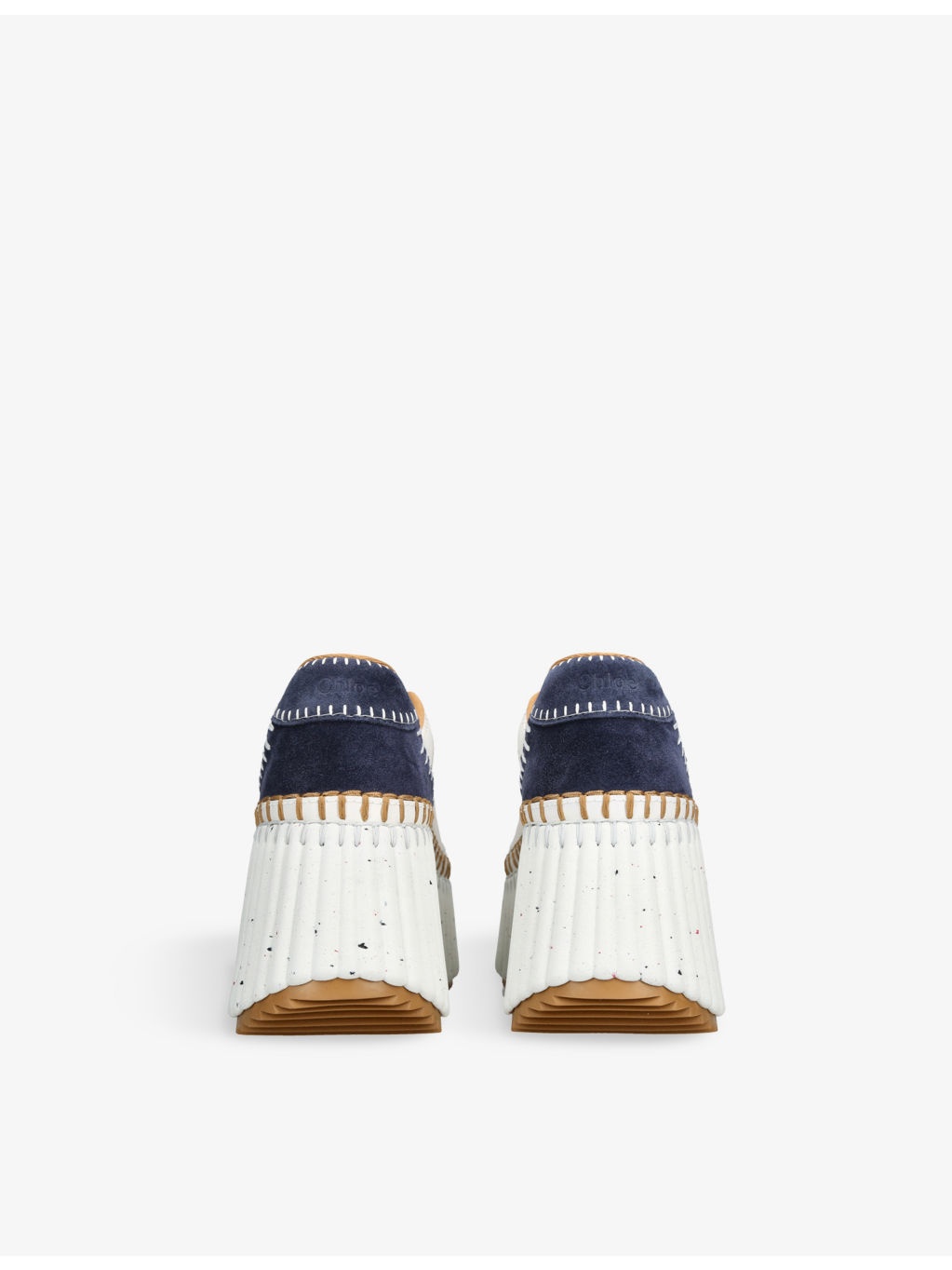 Nama Wedge Leather Trainers - 4