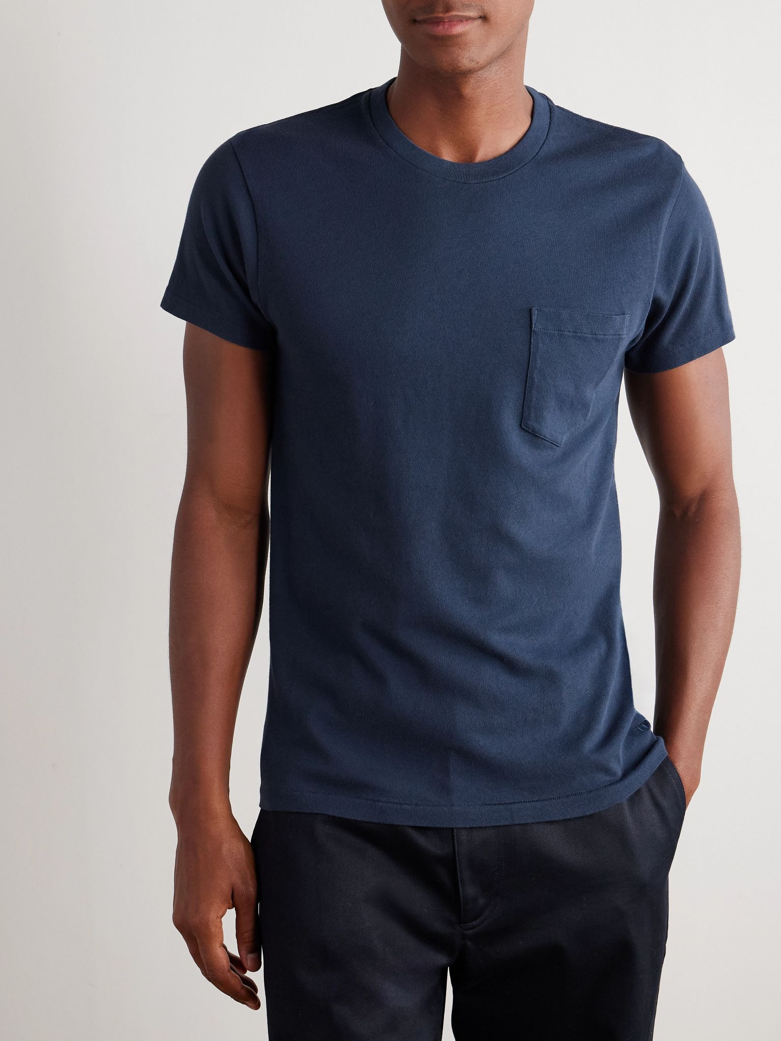 Cotton-Jersey T-Shirt Navy - 3