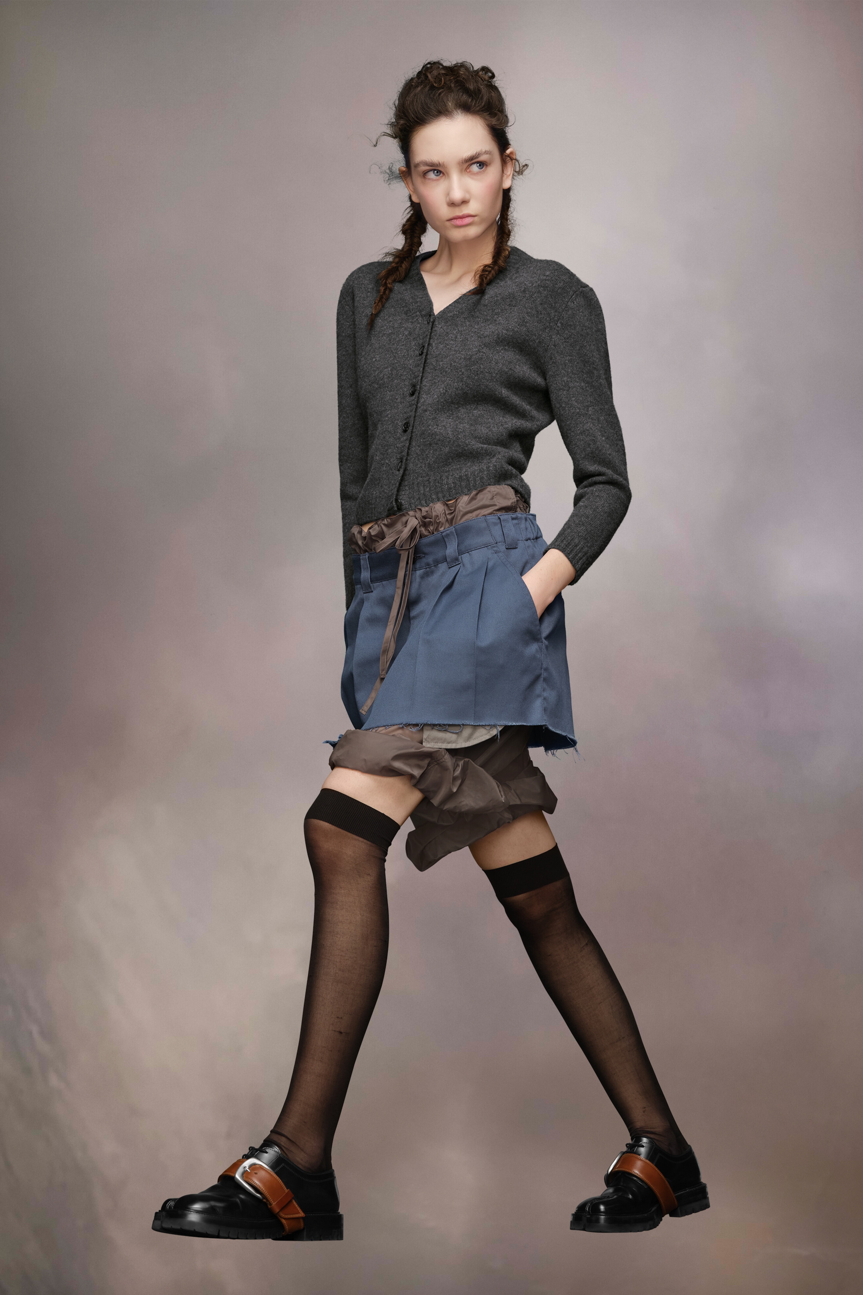 Washed Lambswool Cardigan - 4