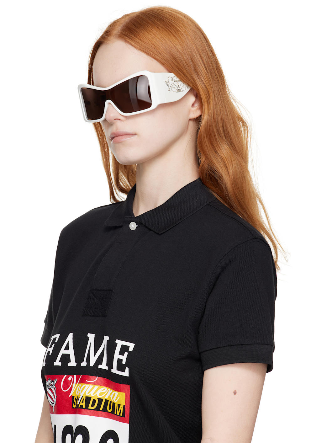 White Shield Sunglasses - 4