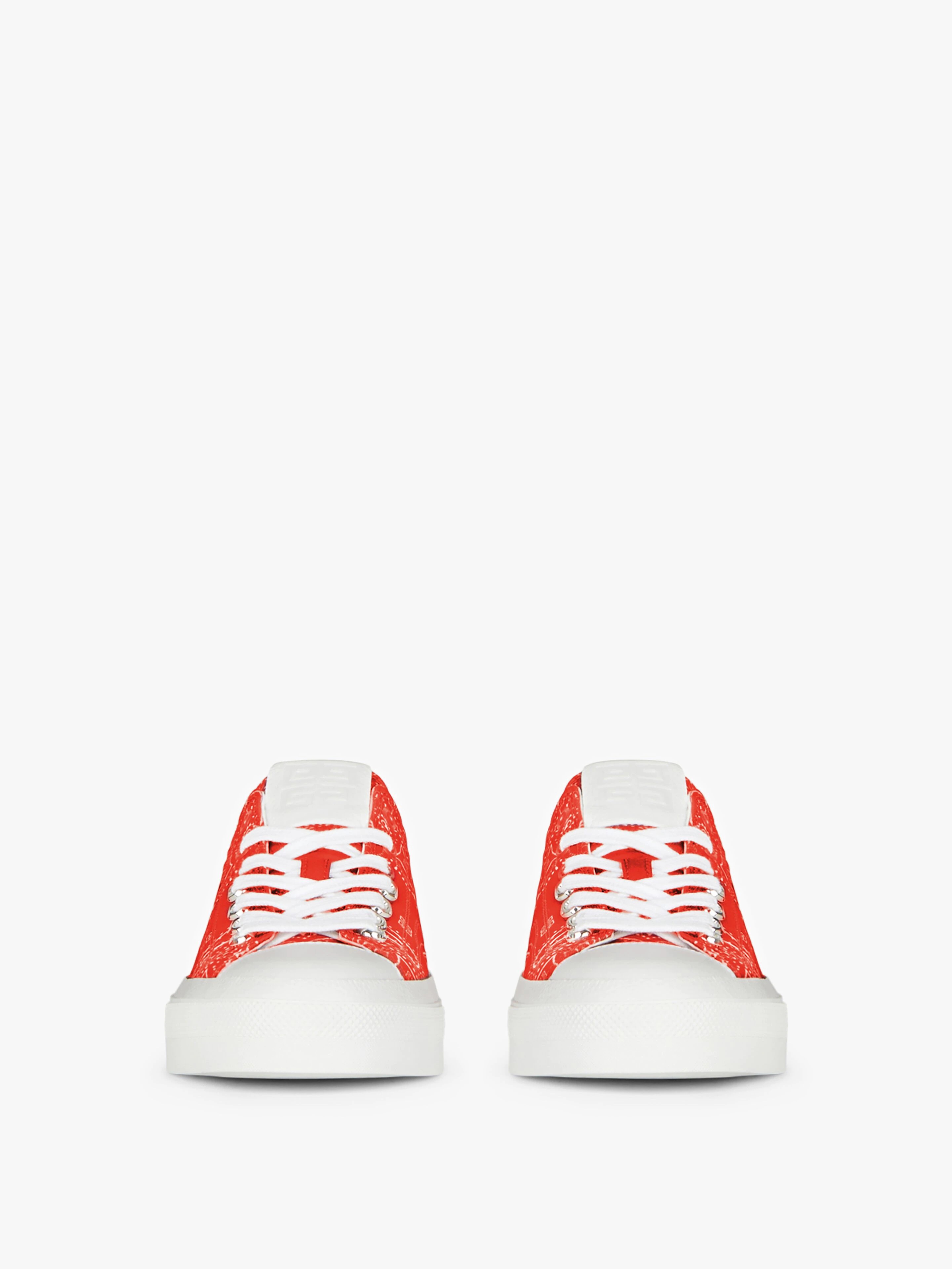 SNEAKERS CITY IN BANDANA PRINTED CANVAS - 2