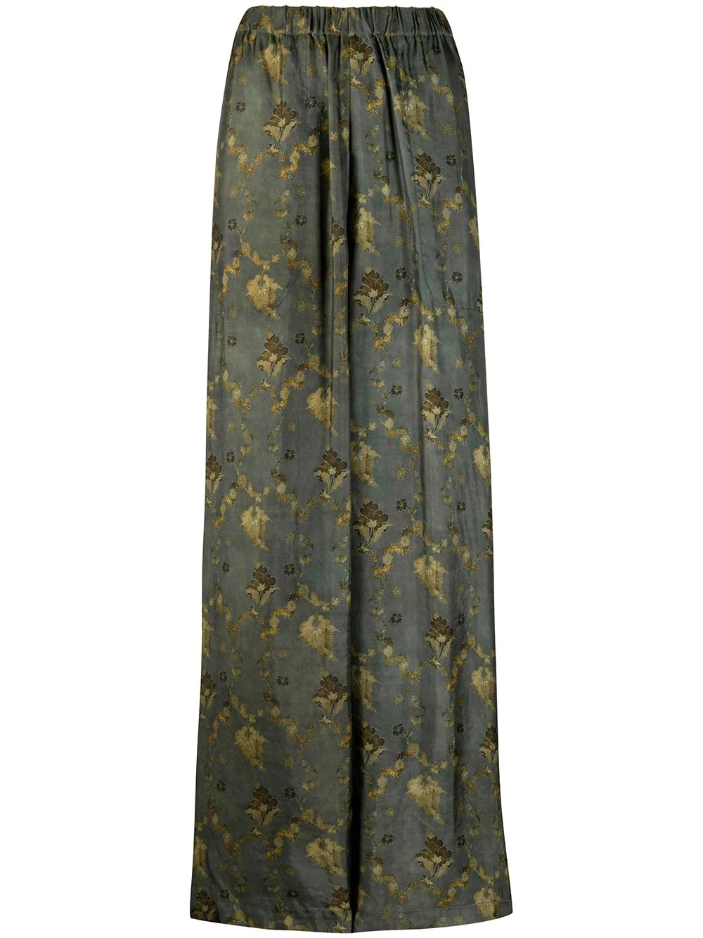 floral print trousers - 1