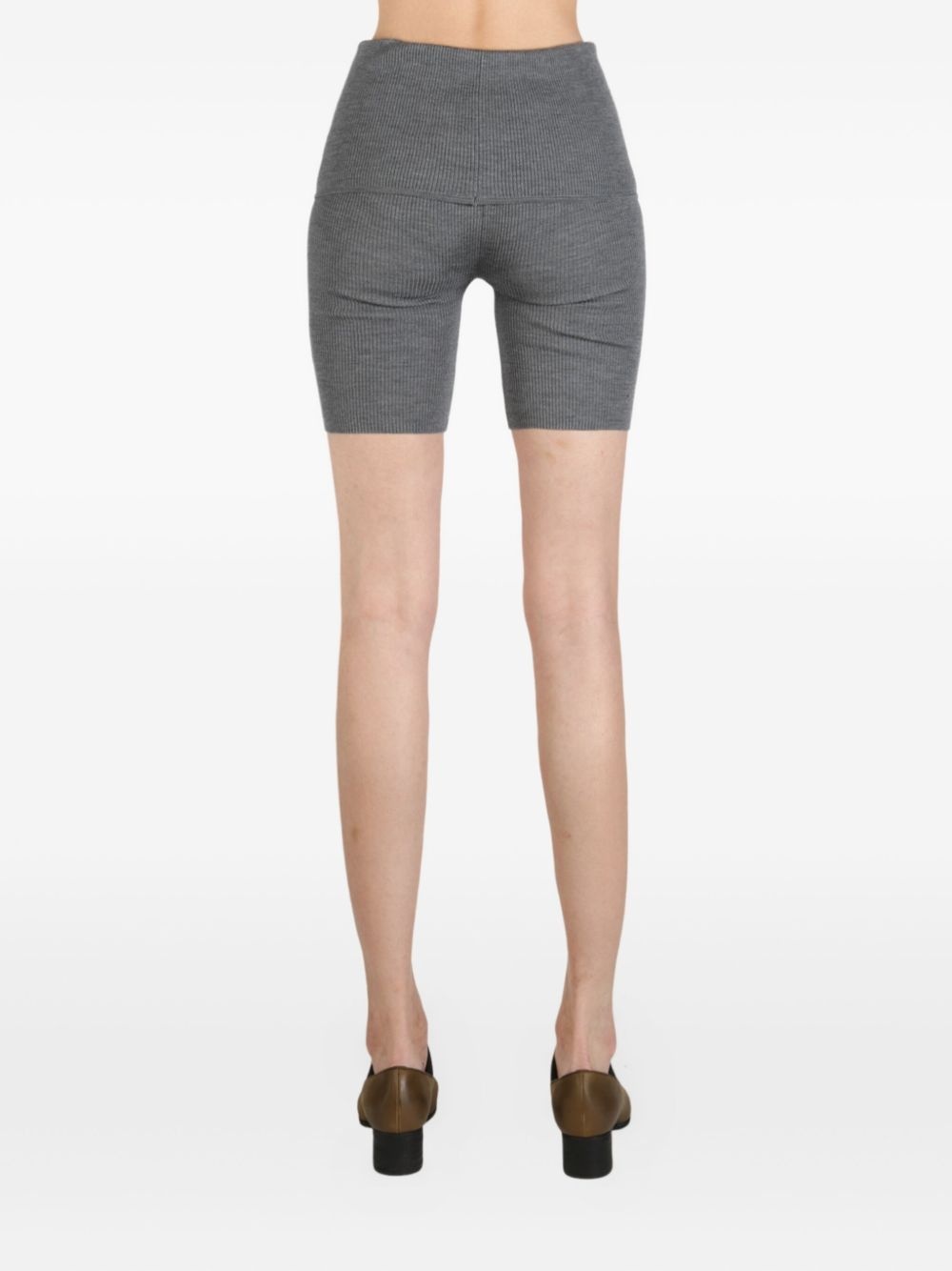 high-waisted biker shorts - 4