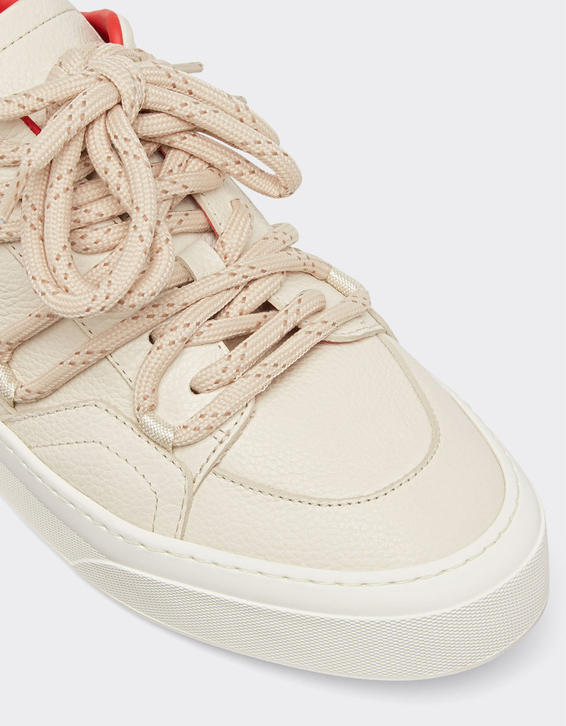 Trainers in tumbled leather 6