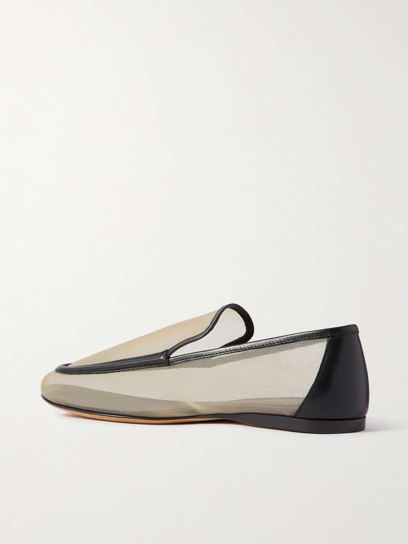 Alessio leather-trimmed mesh loafers - 6