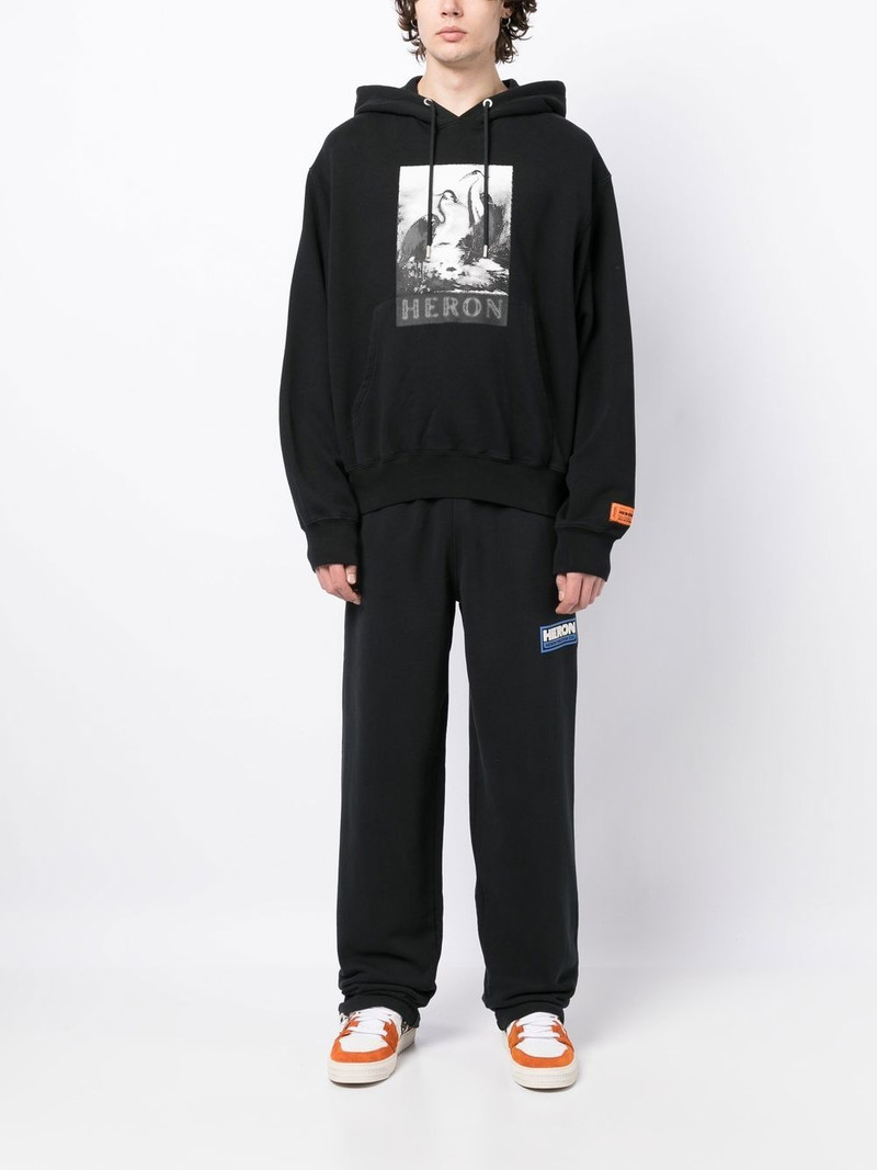 Heron Preston Halftone Heron print hoodie outlook