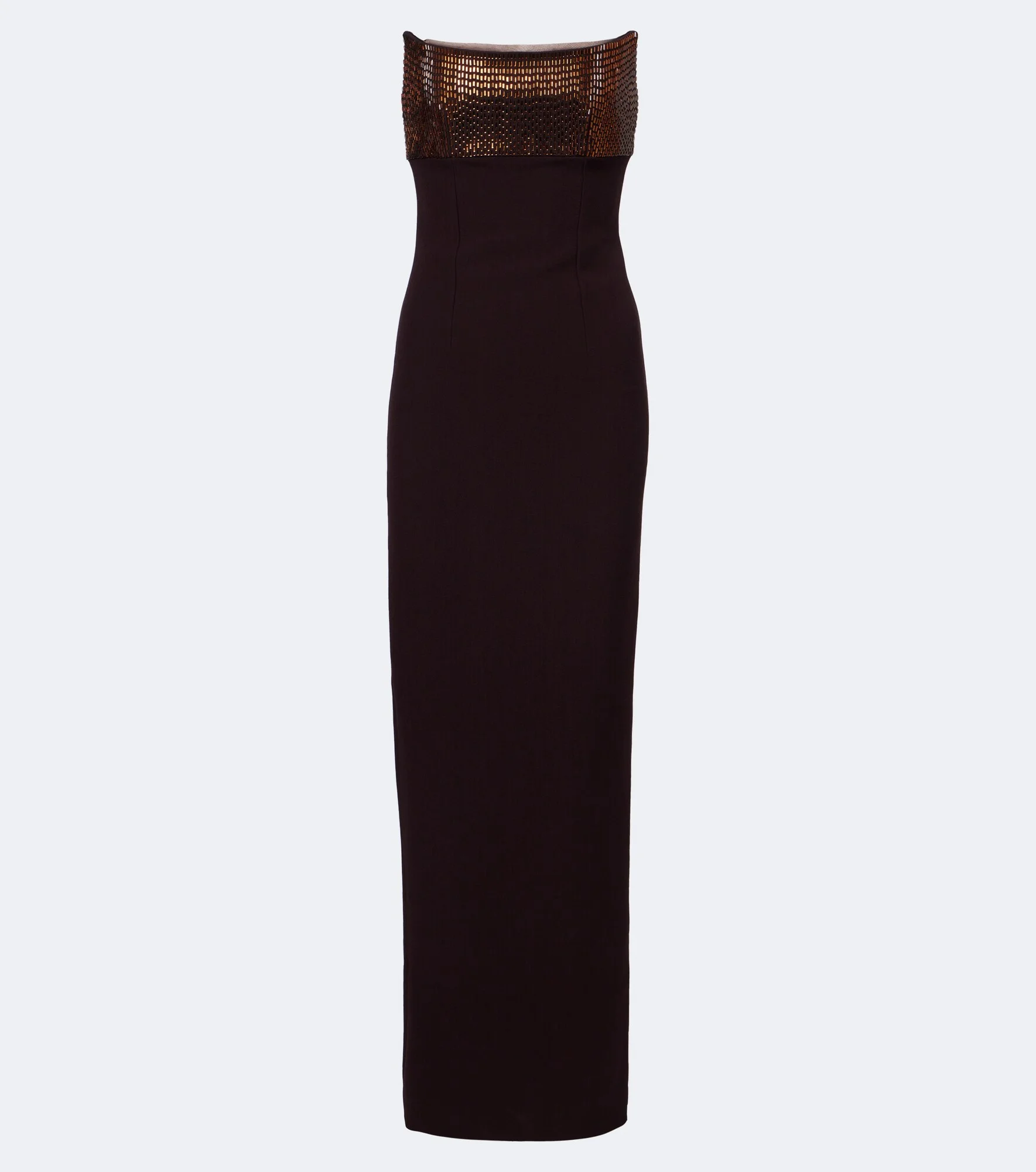 Embellished paneled corset gown - 1