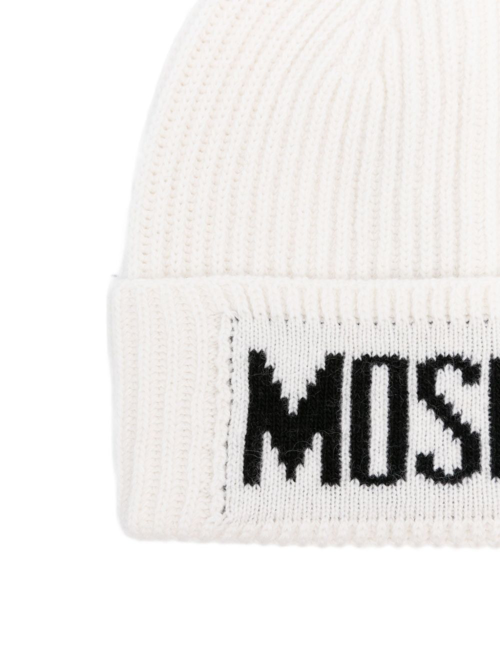 logo-embroidered ribbed beanie - 2