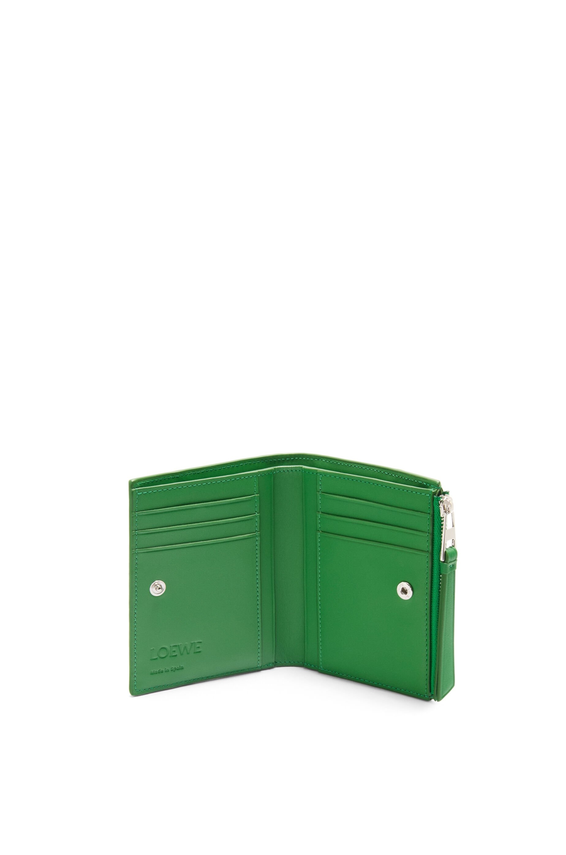 Puzzle slim compact wallet in classic calfskin - 2