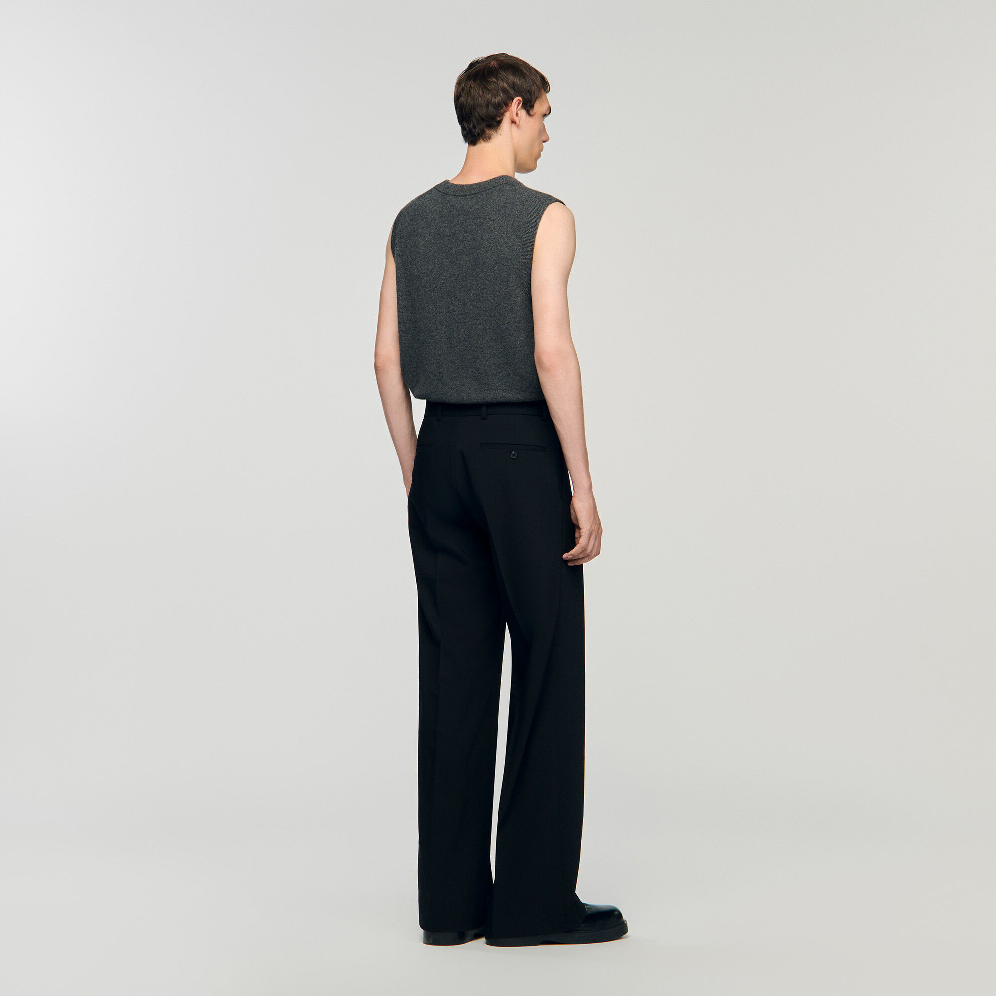 WIDE-LEG TROUSERS WITH PLEATS - 5