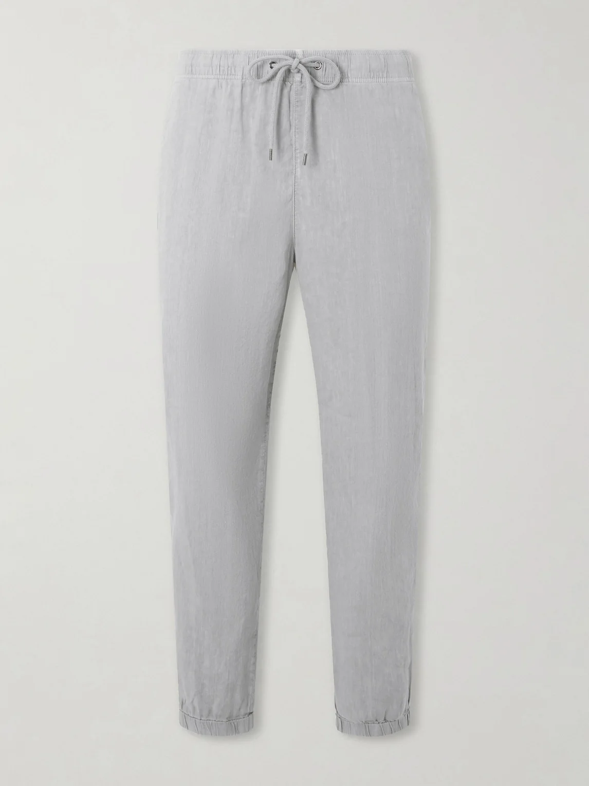 Straight-Leg Linen-Blend Canvas Drawstring Trousers - 1